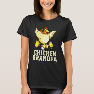 Kyckling Farfar Lantgård Djur Pojkar Flickor Famil T Shirt