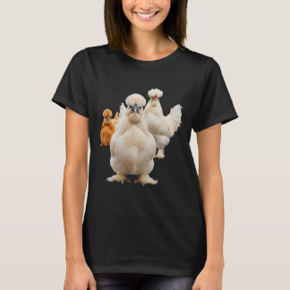 Kyckling, Fluffiga Höns Sällskapet Framåtvänd Star T Shirt