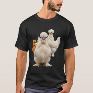 Kyckling, Fluffiga Höns Sällskapet Framåtvänd Star T Shirt