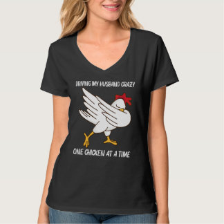 Kyckling för kvinnor mamma fjäderfä tupp ägg t shirt