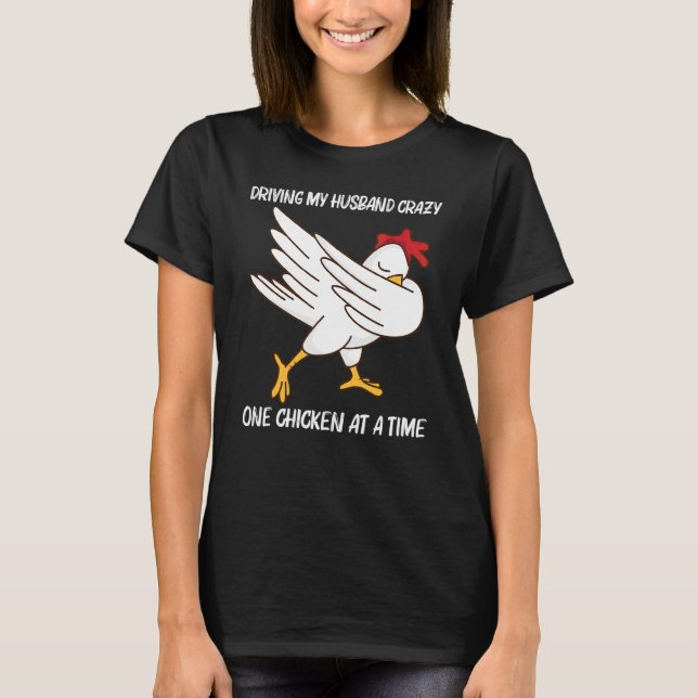 Kyckling för kvinnor Mamma Fjäderfä Tupp Ägg T Shirt (Framsida)