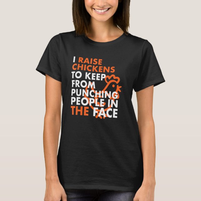 Kyckling för människor som föder upp kycklingar t shirt (Framsida)