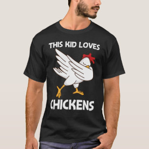 Kyckling för pojkar Fågel Tupp Ägg T Shirt