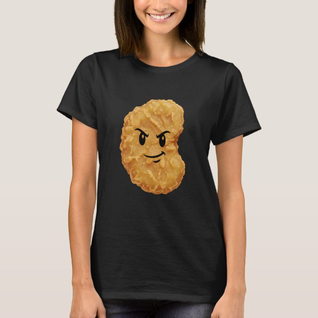 Kyckling, fräck nugget-ansikte t shirt (Framsida)