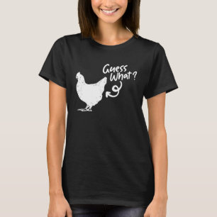 Kyckling Gissa Vad Bakgårds Coop Bonde Ägg T Shirt