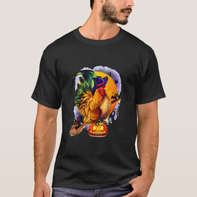 Kyckling Halloween-kostym Rollig Barn Vuxen T Shirt (Framsida)