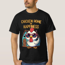 Kyckling Hem = Lycka – Söt Solglasögon T-Shirt
