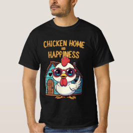 Kyckling Hem = Lycka – Söt Solglasögon T-Shirt