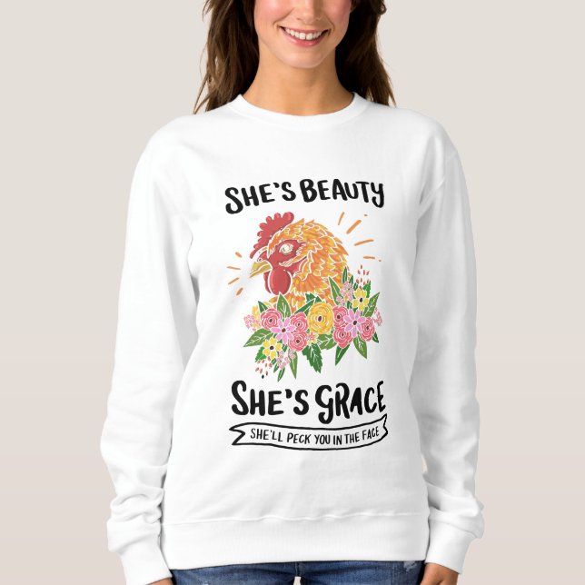 Kyckling - hon är skönhet, hon är Grace T Shirt (Framsida)