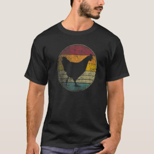 Kyckling Höna Tupp Gård Bonde Fågel Gif Retro 80-t T Shirt