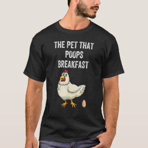 Kyckling Husdjuret Som Bajsar Frukost Djur 1 T Shirt