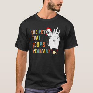 Kyckling Husdjuret Som Bajsar Frukost Djur T Shirt
