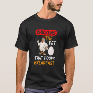 Kyckling Husdjuret Som Bajsar Frukost T Shirt