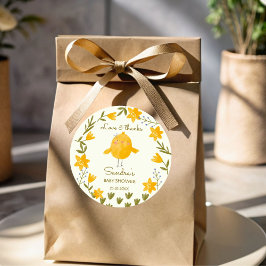 Kyckling i boskap är till förmån för vismisk babyd runt klistermärke