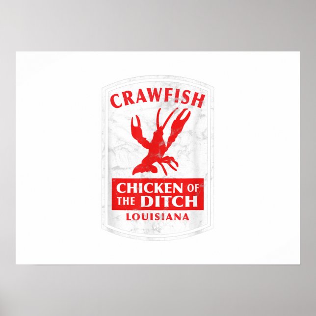 Kyckling i Ditch orsakar Kräftor Boil Poster (Framsidan)