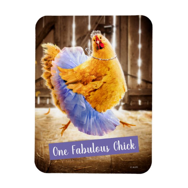 Kyckling i en tutu magnet (Vertikal)