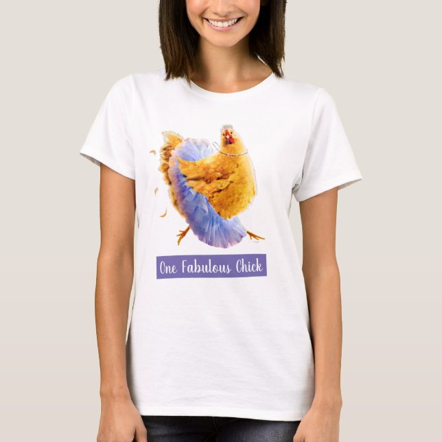 Kyckling i en tutu t shirt (Framsida)