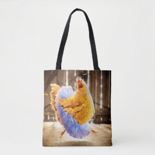 Kyckling i en tutu tygkasse