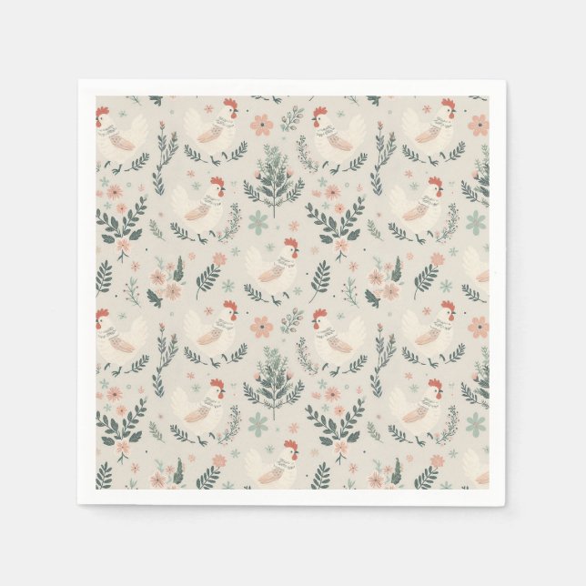 Kyckling i Garden Pappersservett (Framsidan)