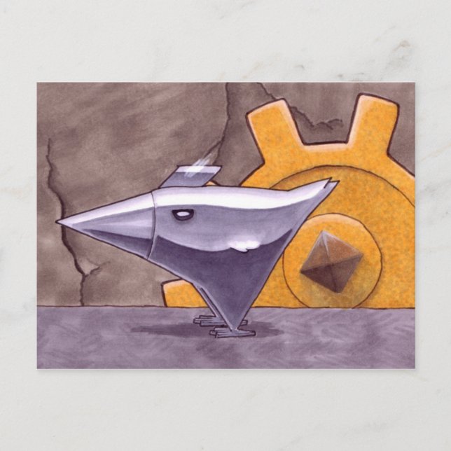 Kyckling i Metall vykort (Framsida)