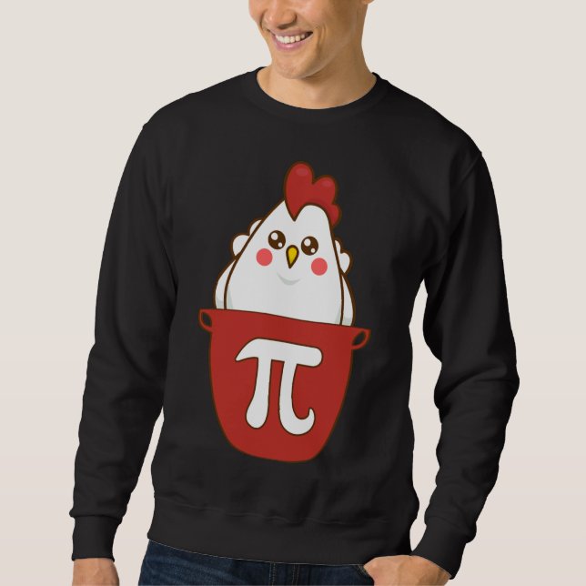 Kyckling i pot lång ärmad tröja (Framsida)