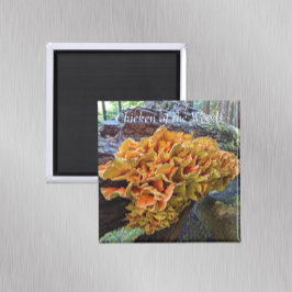 Kyckling i Skogen Mushroom Photo Magnet