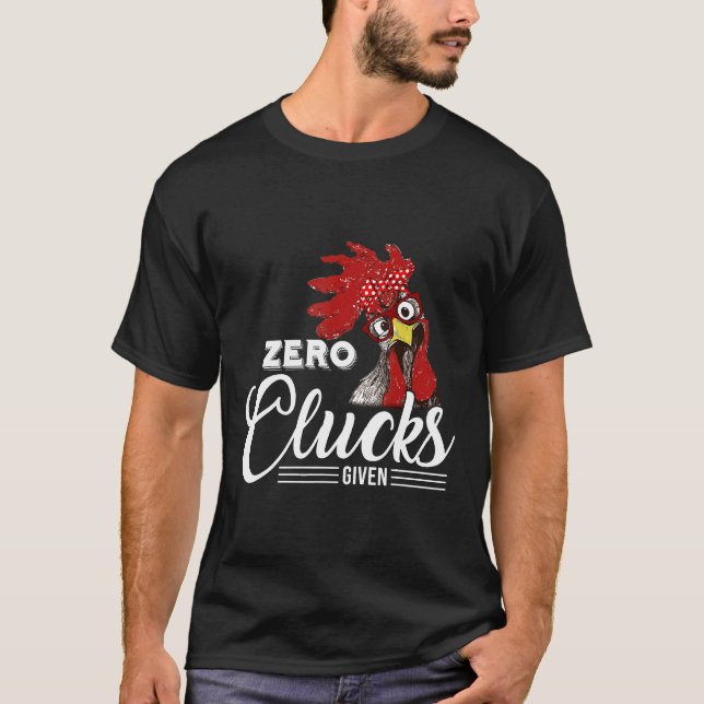 Kyckling Inga Kluckar Bryr Sig Om T Shirt (Framsida)