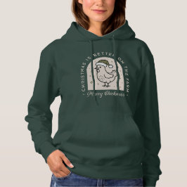 Kyckling jul hemgård lantlig stuga grön t shirt