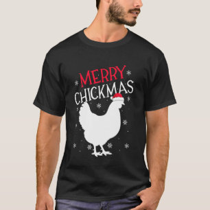 Kyckling jul Santa hatt God jul Kyckling T Shirt