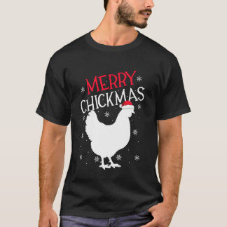 Kyckling jul Santa hatt God jul Kyckling T Shirt