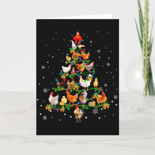 Kyckling julgran ornament dekoration jul kort