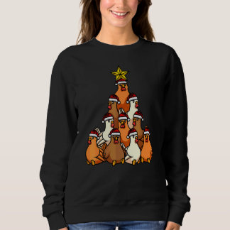 Kyckling Julgran Söt Julgran Djur T Shirt