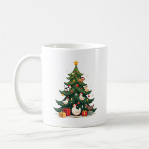 Kyckling Ko Get Häst Gård Djur Bonde Jul Kaffemugg