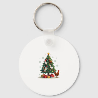 Kyckling Ko Get Häst Gård Djur Bonde Jul Nyckelring