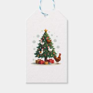 Kyckling Ko Get Häst Gård Djur Bonde Jul Presentetikett