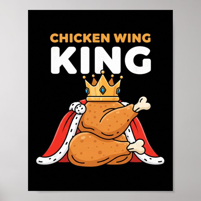 Kyckling krönt kycklingvingekung  poster (Framsidan)