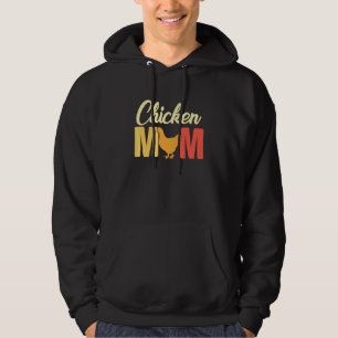 Kyckling Mamma Bonde Kluckande Mamma Alltid Kyckli Hoodie