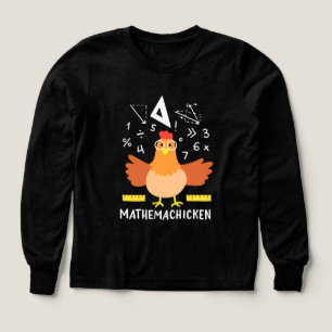 Kyckling Math Gag Rolig Mathemachicken Swag T Shirt