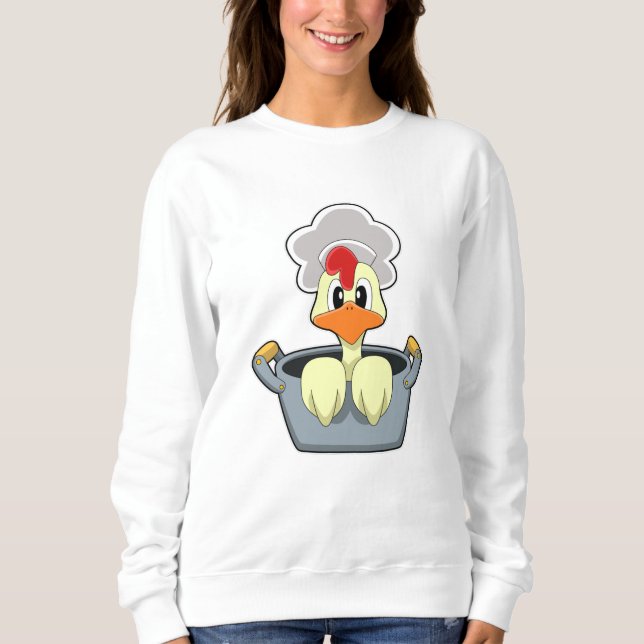 Kyckling med kookningspat t shirt (Framsida)