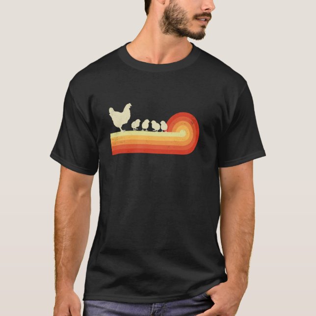 Kyckling Med Kycklingar T Shirt (Framsida)