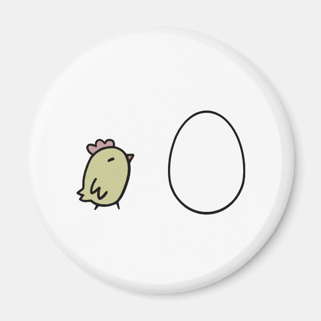 Kyckling och ägg magnet (Framsidan)