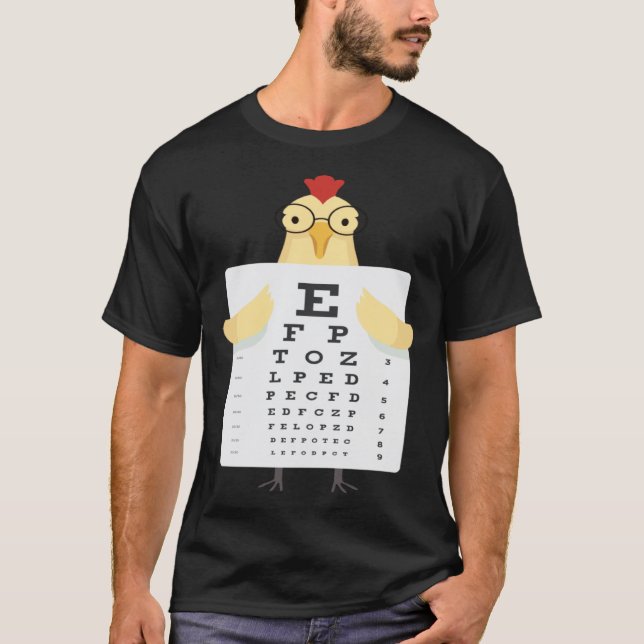 Kyckling Ögon Diagram T Shirt (Framsida)