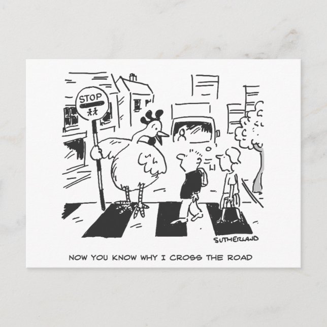 Kyckling på en skolväxlingstidskrift vykort (Framsida)