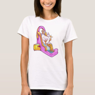 Kyckling på en vattenbild t shirt