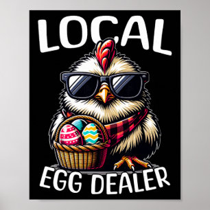Kyckling Påskkyckling Lokal Ägghandlare Poster