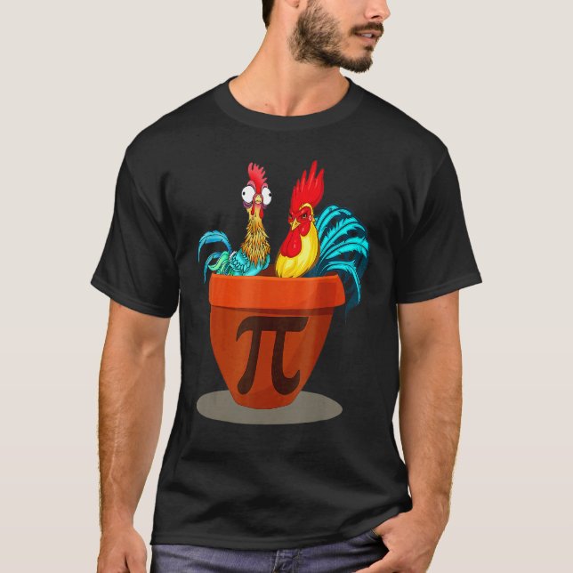 Kyckling Pot Pi Dag Paj Matamatiker nörd 314 T Shirt (Framsida)