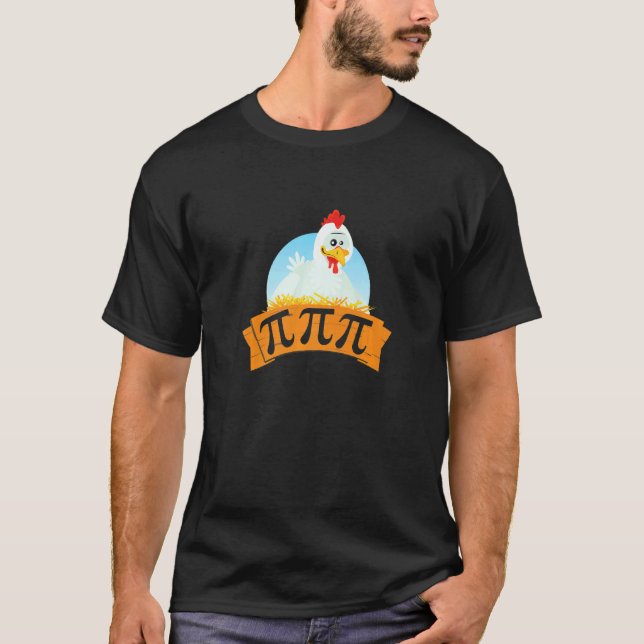 Kyckling Pot Pi Dag Paj Matematik  3.14 T Shirt (Framsida)