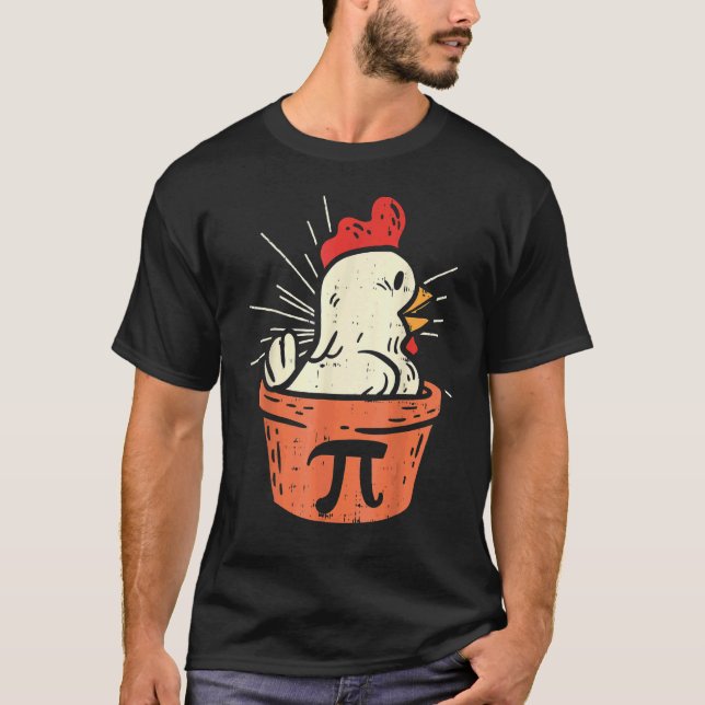 Kyckling Pot Pi-dag Paj Math Geek-gåva 3 14 1 T Shirt (Framsida)