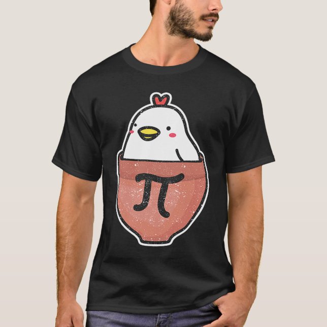 Kyckling Pot Pi-dagen Matematiklärare Matematik    T Shirt (Framsida)