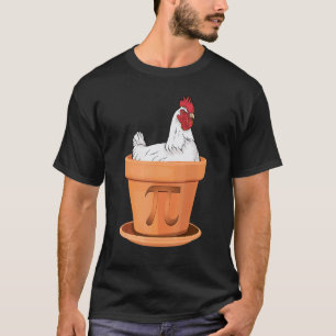 Kyckling Pot Pi-dagen Rolig Matematiklärare Elev H T Shirt